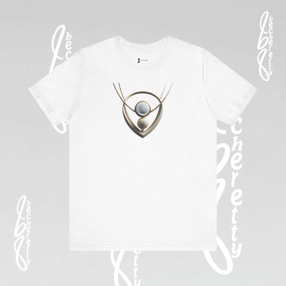 Artistic Necklace - Graphic Tee Becheretty – Unique Design - Casual wear - Women's Perfect Gift
