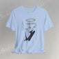 "Fallen Angel" Abstract Line Art Graphic Tee Becheretty - Channel your inner rebel with a touch of divine style