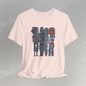Abstract figurative illustration T-Shirt Becheretty - Geometric, totem-inspired composition - Wearable Art