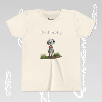 Youth T-Shirt short sleeve - Becheretty Graphic - Funny Robot - Casual Wear - Unique Kids Apparel