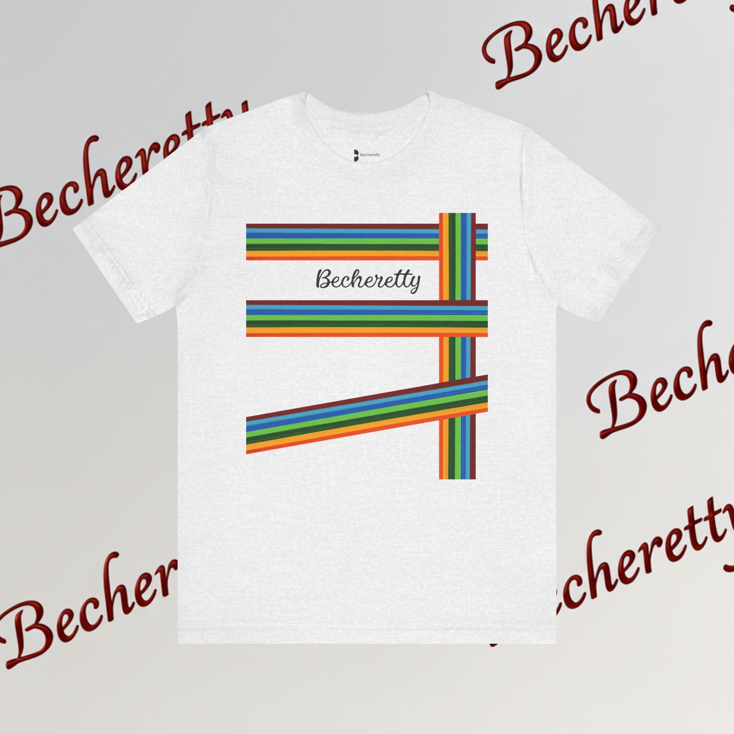 Colorful Becheretty Unisex T-Shirt, Casual Pride Tee - Gift for Friends - Summer Fashion, Everyday Wear