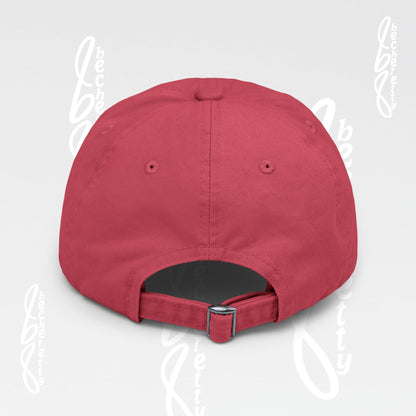 Smiley Watercolor Distressed Cap — Colorful Smile Face Dad Hat - Graphic Minimalist Becheretty