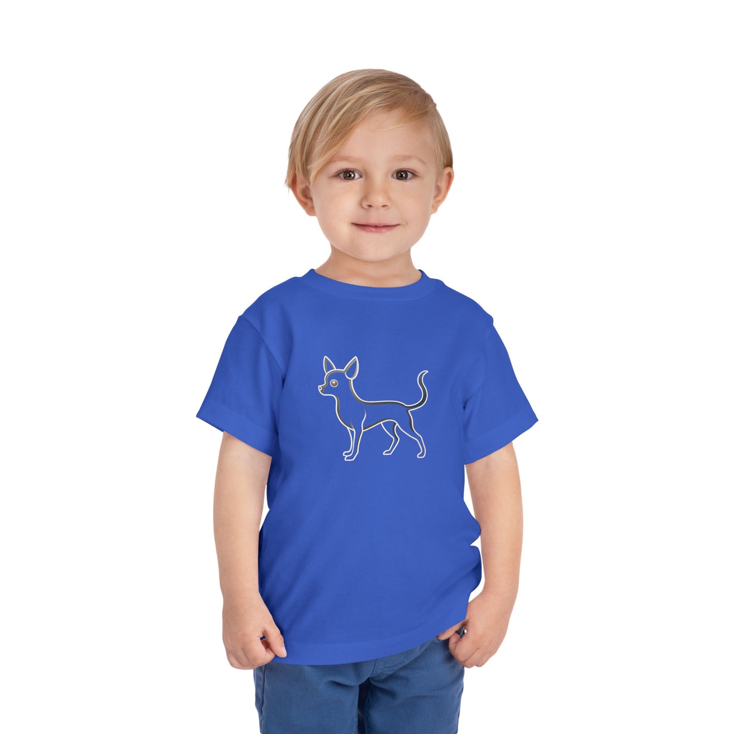 Adorable Chihuahua Toddler Tee - Graphic Minimalist Becheretty - Dog Lover Gift, Cozy Summer Apparel, Fun Birthday Outfit