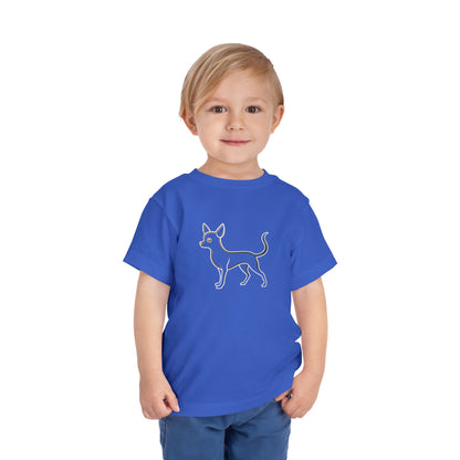 Adorable Chihuahua Toddler Tee - Graphic Minimalist Becheretty - Dog Lover Gift, Cozy Summer Apparel, Fun Birthday Outfit