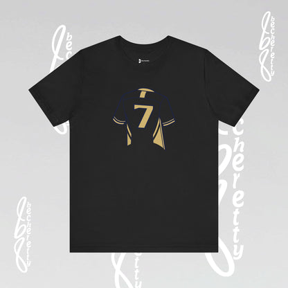 T-shirt - Number 7 GOAL - Art Graphic Minimalist Becheretty - Casual Wear - Team Spirit