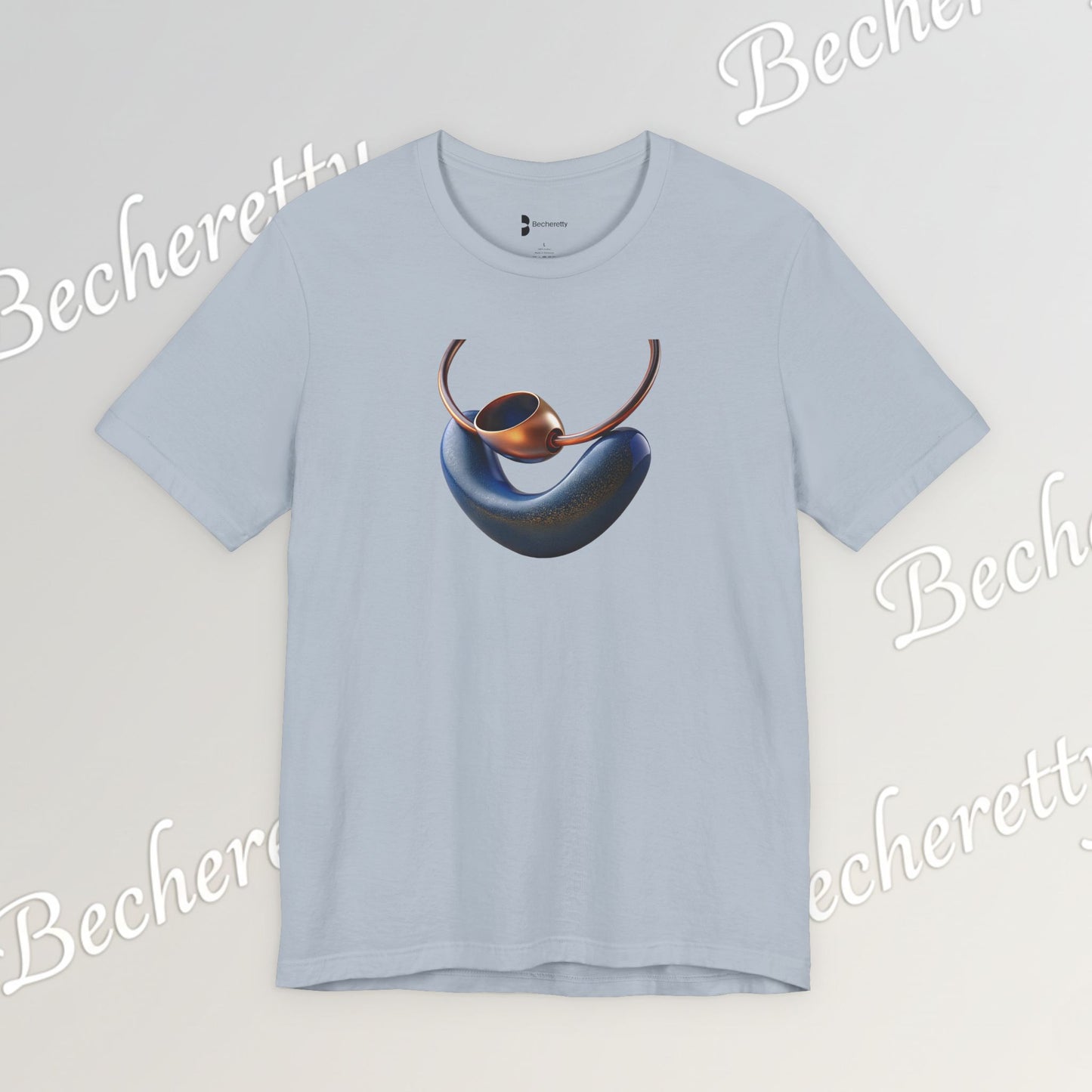 Necklace - Artistic design - T-Shirt short sleeve Becheretty- Fashion Casual Wear - Ideal Gift for Women