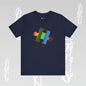 Colorful Puzzle Piece Tee - Art Graphic Becheretty - Support Autism Awareness, and Neurodiversity