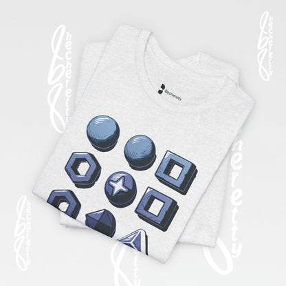 Graphic "Abstract Geometrics" T-Shirt Becheretty - Short Sleeve - Art Minimalist - Casual Wear