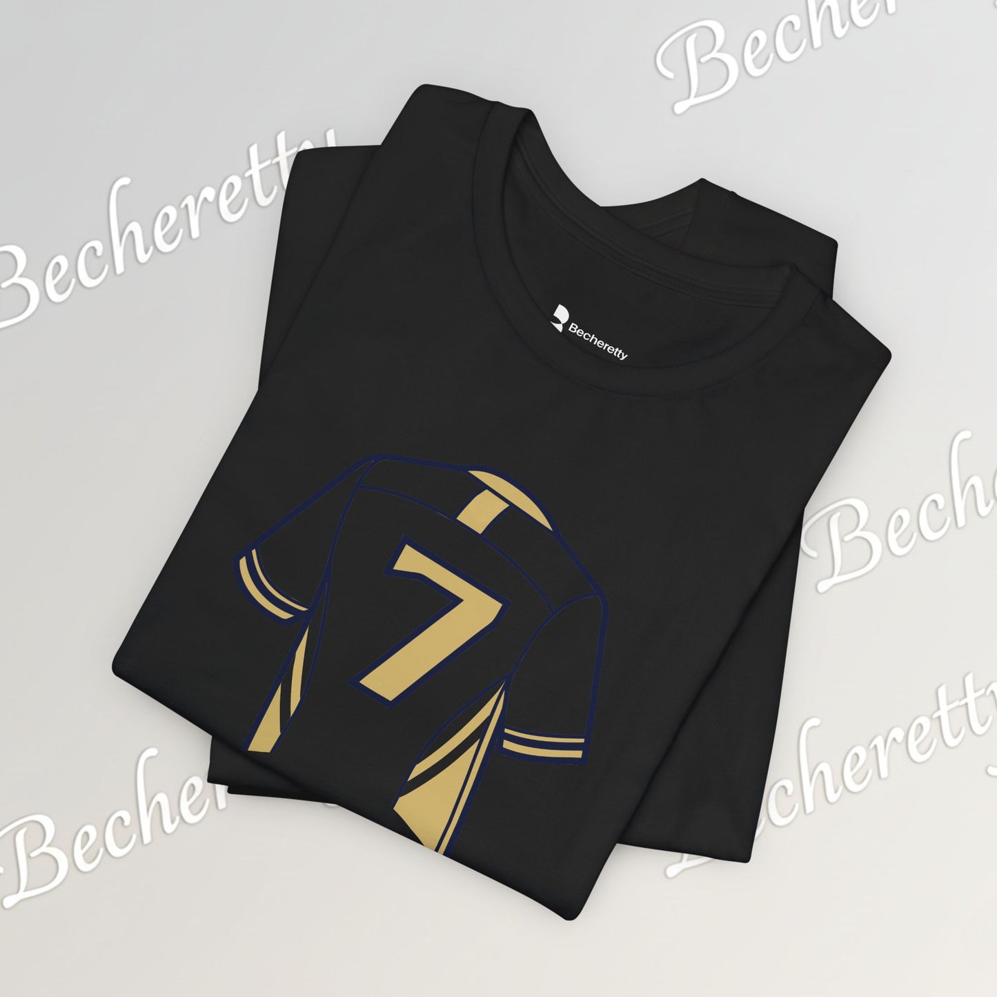 T-shirt - Number 7 GOAL - Art Graphic Minimalist Becheretty - Casual Wear - Team Spirit