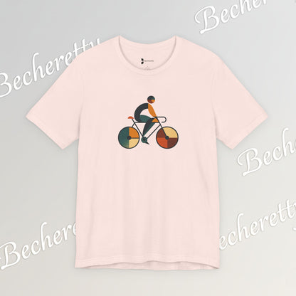Modern Minimalist Bike Graphic Tee - Becheretty - Artistic Everyday wear, Unique gift