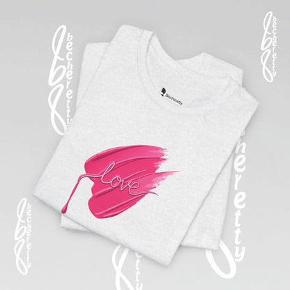 Love Brushstroke T-Shirt - Art Graphic Minimalist Becheretty - Special gift for your sweetheart