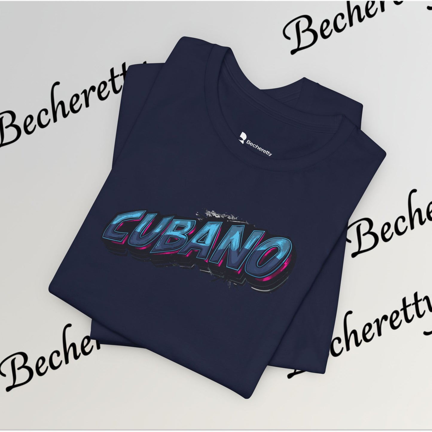 Graphic Tee "Cubano" Minimalist Art Graphic Becheretty - T-shirt that expresses confidence - Casual Wear