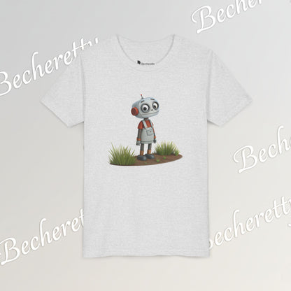 Youth T-Shirt short sleeve "Funny Robot Gaze" Graphic Becheretty - Casual Wear - Unique Kids Apparel