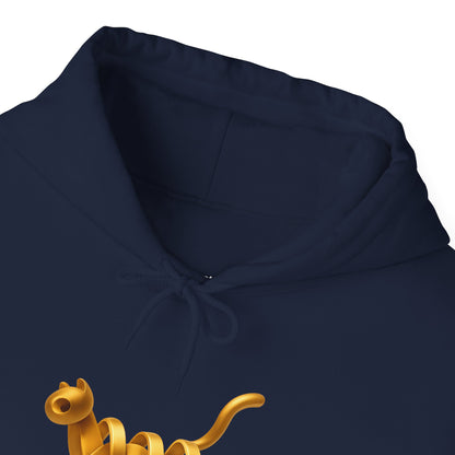 Golden Cat. Minimalist Graphic Hoodie Becheretty - Modern, and Effortlessly Etylish - Perfect for everyday wear with an artistic edge.