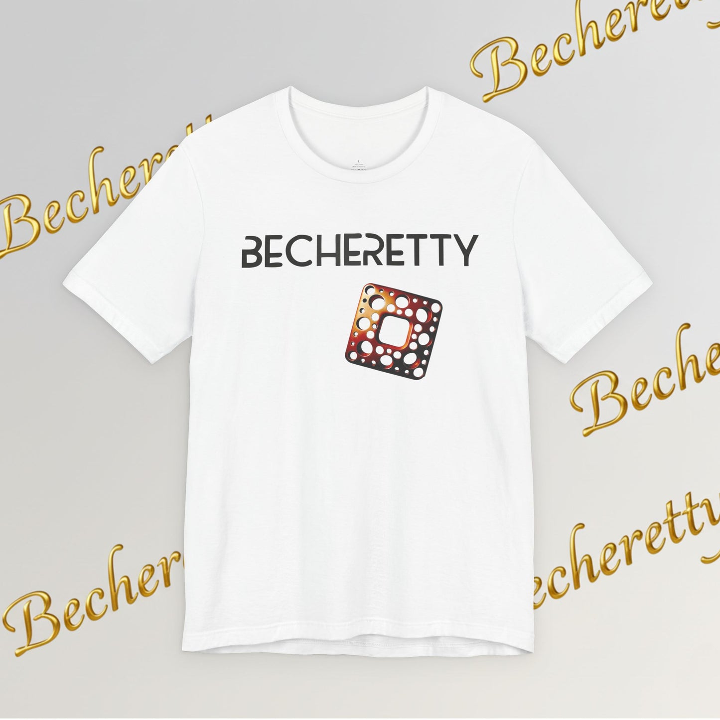 Stylish Minimalist Art Design Becheretty - Trendy short sleeve T-Shirt - Casual Wear - Gift for Him
