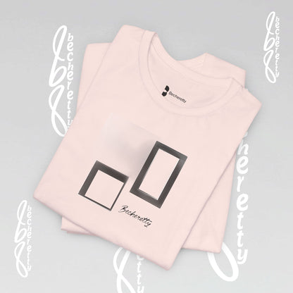 Minimalist Graphic Becheretty T-Shirt - Pixel Void Line - Modern Design for Art lovers - Casual Wear