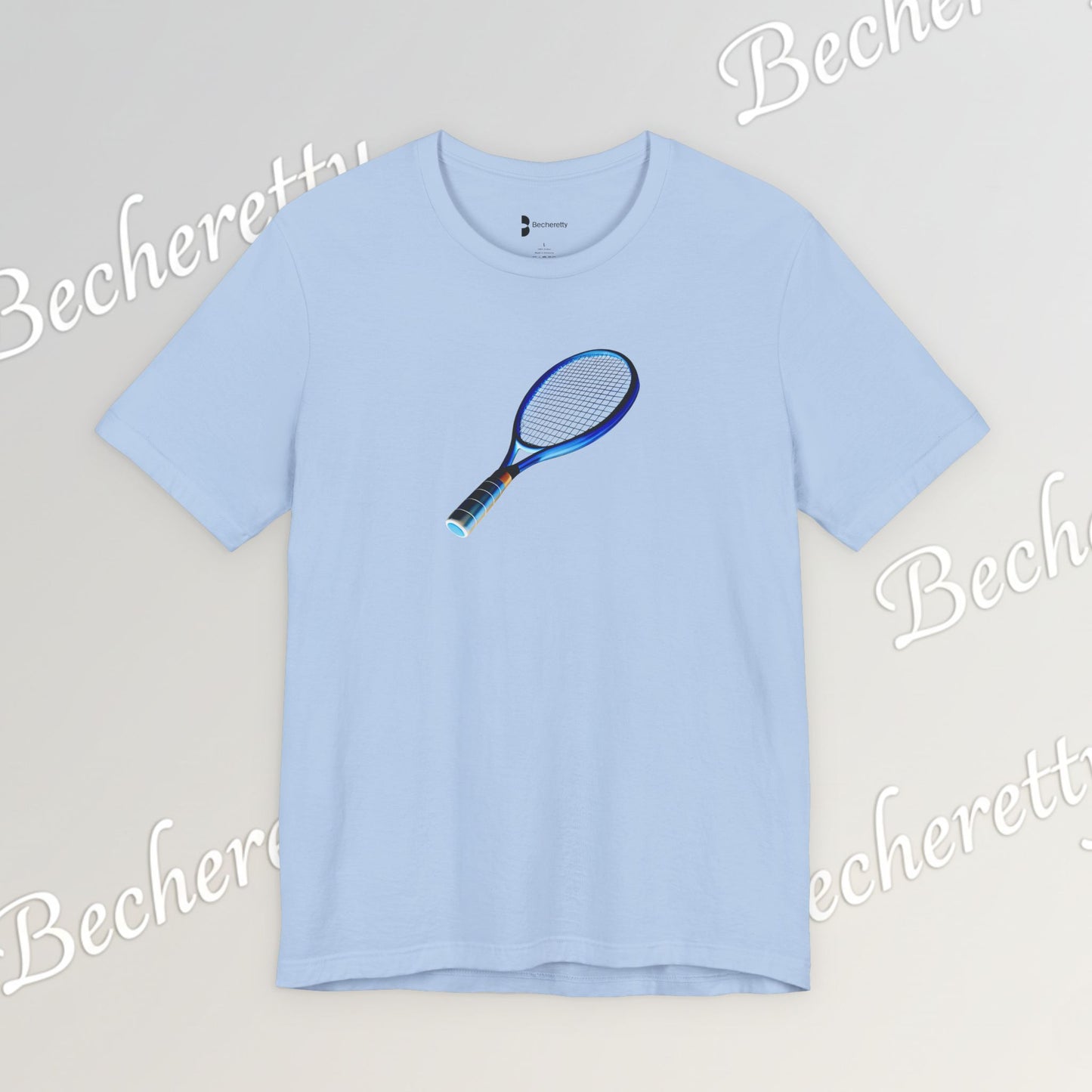 Vintage Tennis Racket  T'Shirt - Art Graphic Becheretty - Tennis Enthusiasts - Casual Wear