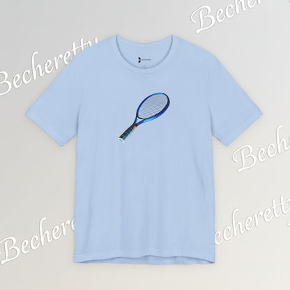 Vintage Tennis Racket  T'Shirt - Art Graphic Becheretty - Tennis Enthusiasts - Casual Wear