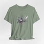 Love Script Tee - Romantic Floral Typography T-Shirt - Art Graphic Becheretty - Ideal gift for your loved one