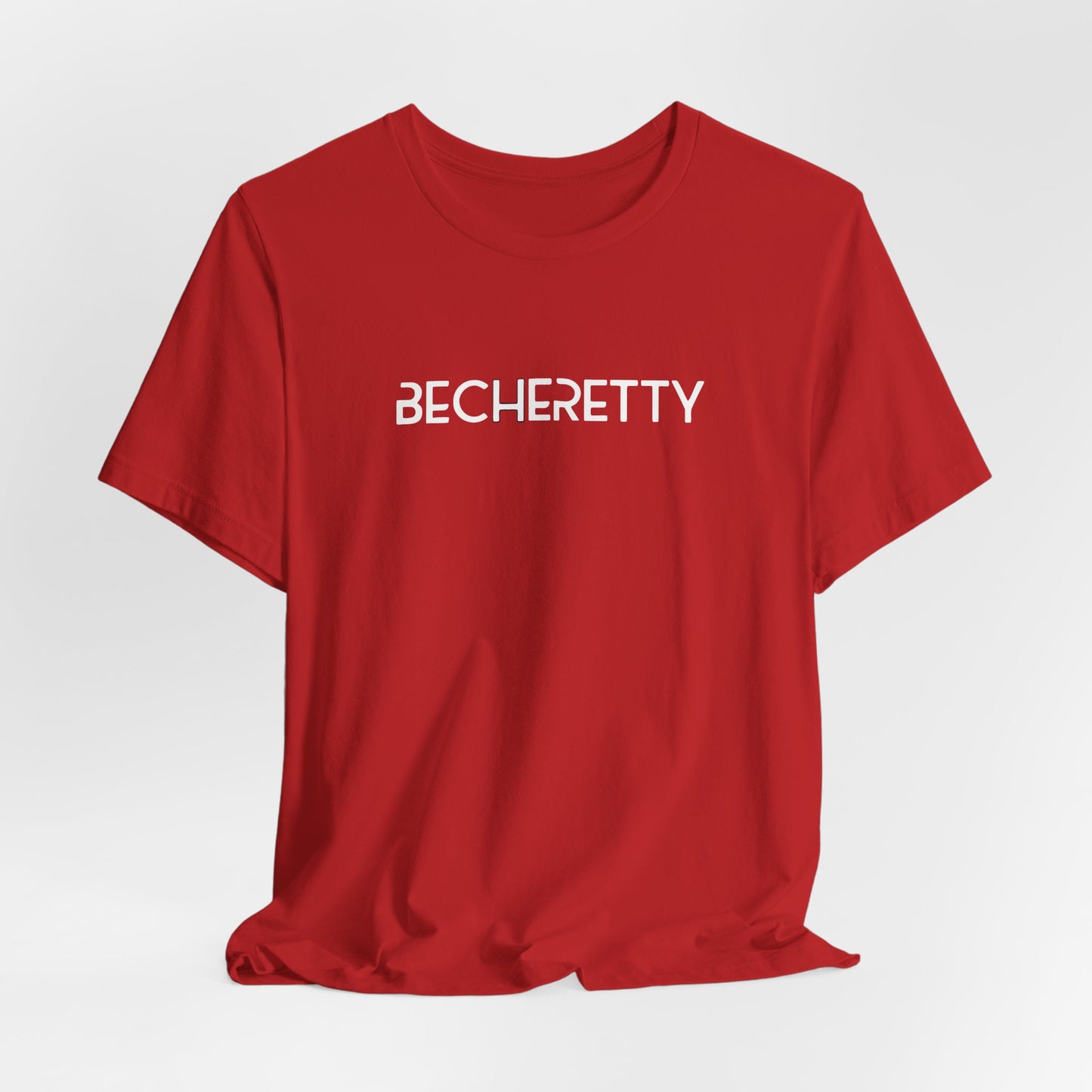 Short Sleeve Tee Becheretty  "Minimalist Design. Maximum Impact" Express Yourself. Casual Wear