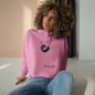 Trendy Crop Hoodie with Artistic Necklace Design Becheretty - Fashionable Sweatshirt, Gift for Her, Casual Wear, Stylish Loungewear