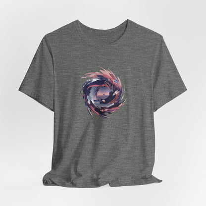 Graphic Art t-Shirt "Spiral Galaxy" - Abstract Cosmic Swirl Tee - Unique Design - Special Gift for Art Lovers