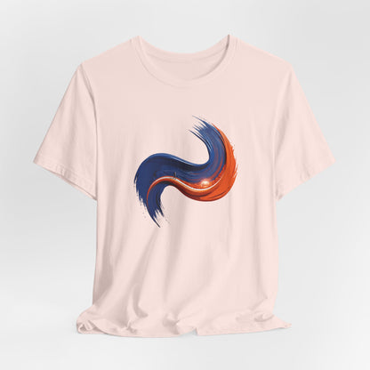 Graphic Abstract Colorful Brushstroke Tee - Art Minimalist Becheretty - Casual Wear - Authentic Apparel