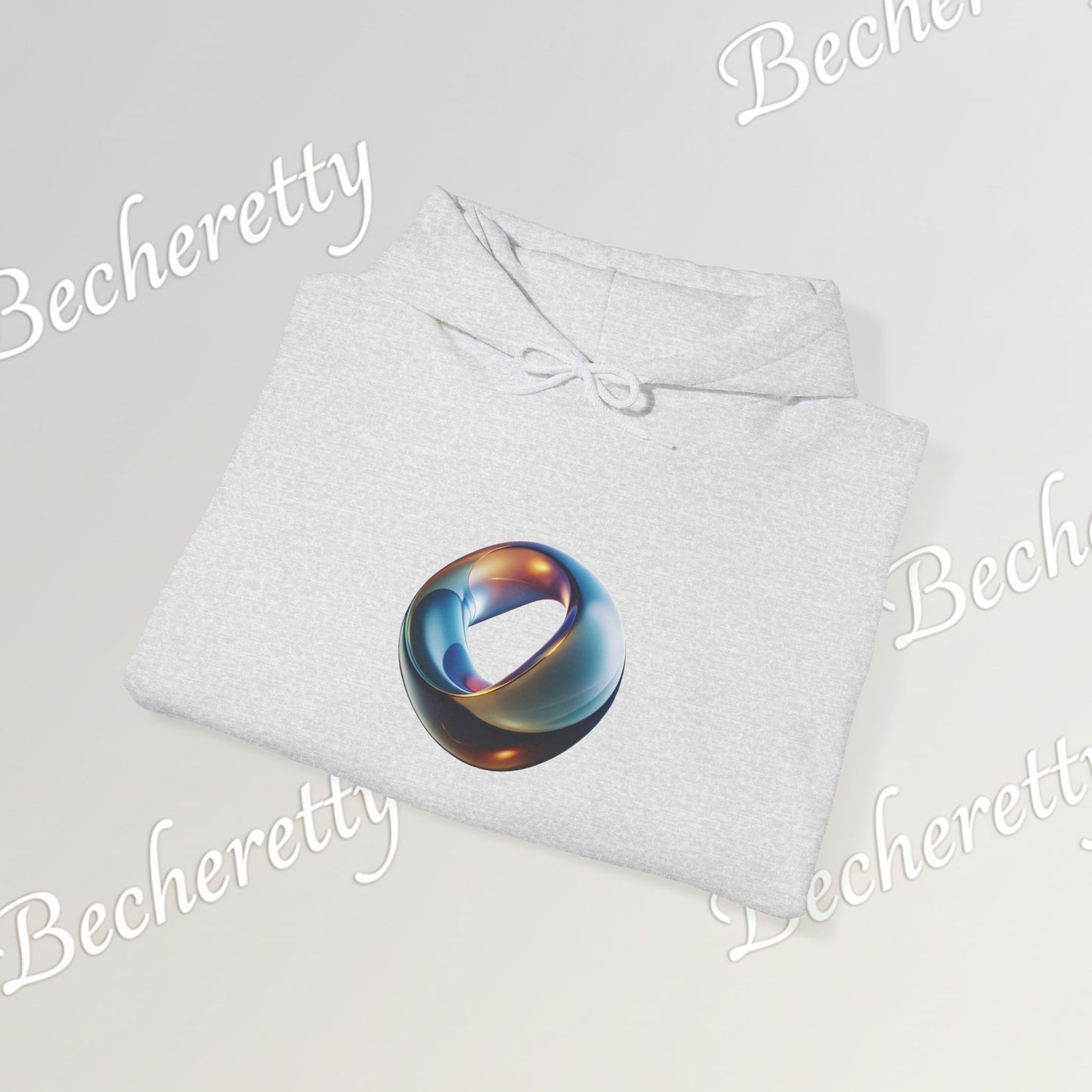 Futuristic Ring - Graphic Hoodie Becheretty - Minimal Artistic Jewel - Luminous Statement - Style is yours!