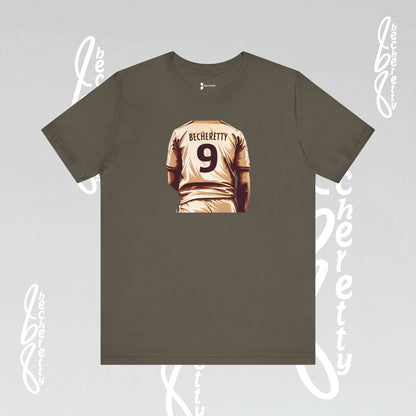 Soccer T-shirt Number 9 - Graphic Becheretty - Perfect Gift for Soccer Fans - Game Day, Casual Wear