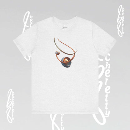 Artistic Graphic T-Shirt Becheretty - Stylish Necklace Design - Casual Wear, Gift for Art Lovers, Summer Fashion, Everyday Comfort