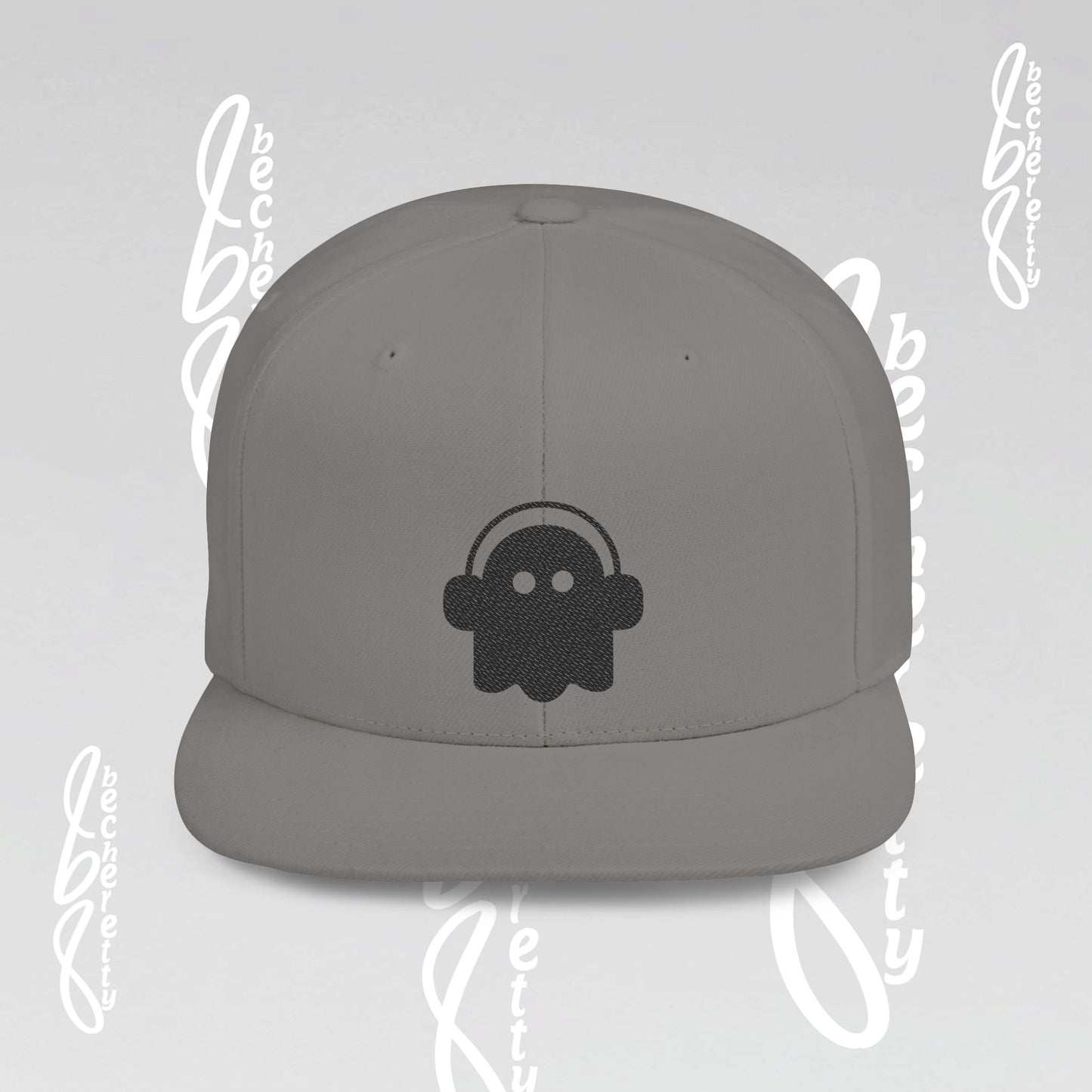 Stylish Flat Bill Snapback Hat with Embroidered Design Becheretty