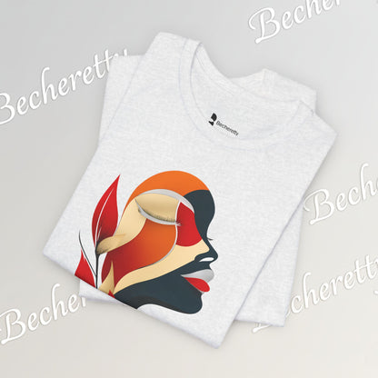 The "Abstract Muse" Graphic Tee Becheretty - Elevate your everyday rotation with a wearable work of art.
