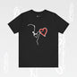 Graphic Art T-shirt "Love" Minimalist Design Becheretty - Urban Style - Casual Wear
