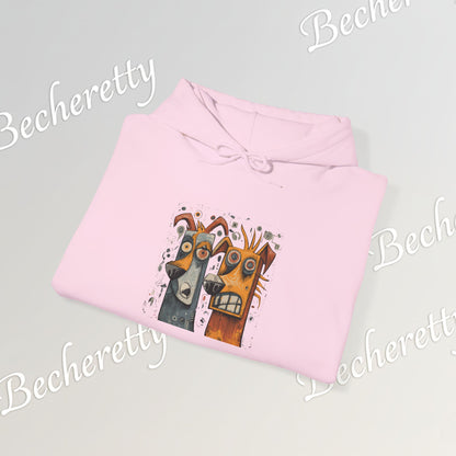 Twin Instincts Hoodie Becheretty - Perfect for art-driven fashion, and anyone who wears instinct as identity.