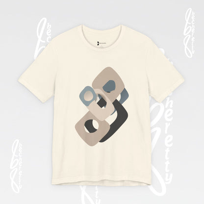 Flow Graphic Tee - Becheretty Minimalist Design - Perfect for art enthusiasts - Stylish Casual Wear