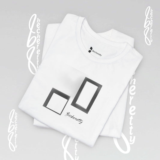 Minimalist Graphic Becheretty T-Shirt - Pixel Void Line - Modern Design for Art lovers - Casual Wear