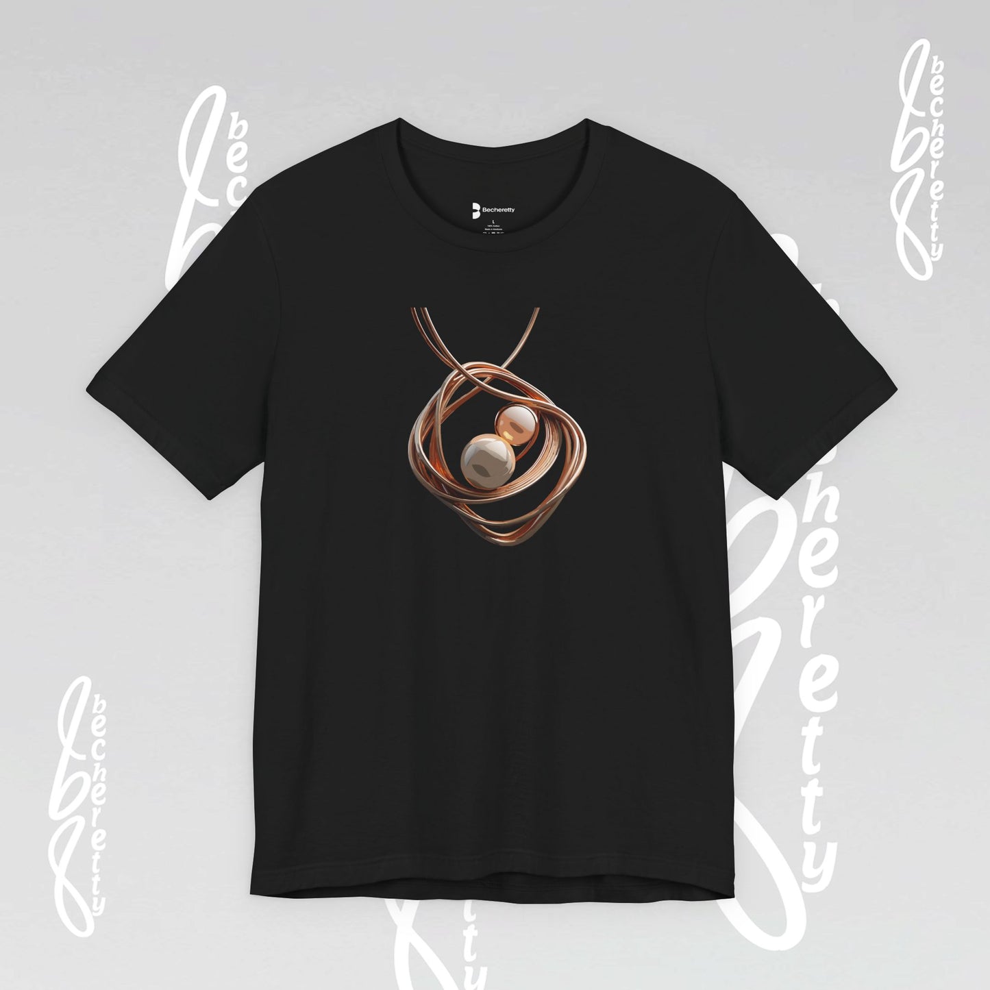 Art Lovers - Necklace t-Shirt Becheretty Casual Wear,  Everyday Fashion - Unique Style, Graphic T-Shirt
