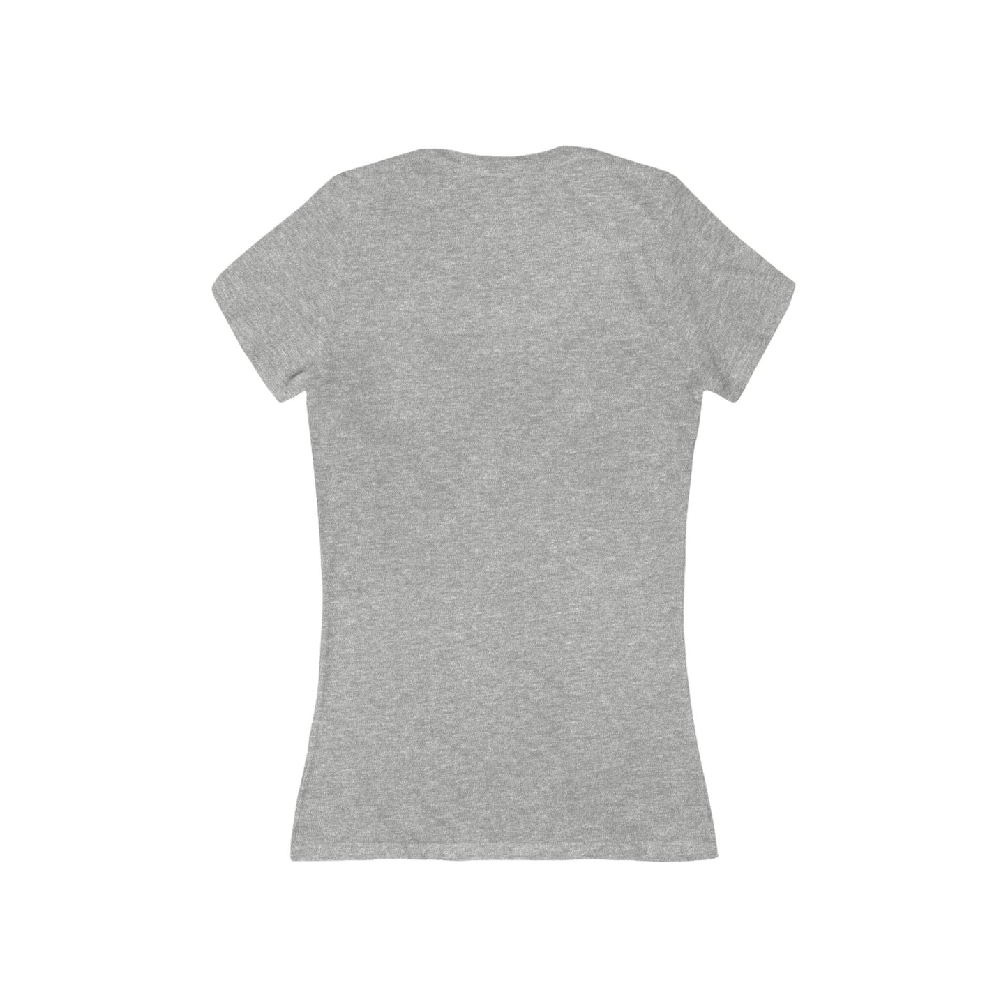 LOVE Deep V-Neck Tee — Styled as a plush, fur-covered object - Art Graphic Minimalist Becheretty