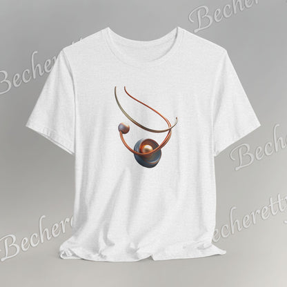 Artistic Graphic T-Shirt Becheretty - Stylish Necklace Design - Casual Wear, Gift for Art Lovers, Summer Fashion, Everyday Comfort