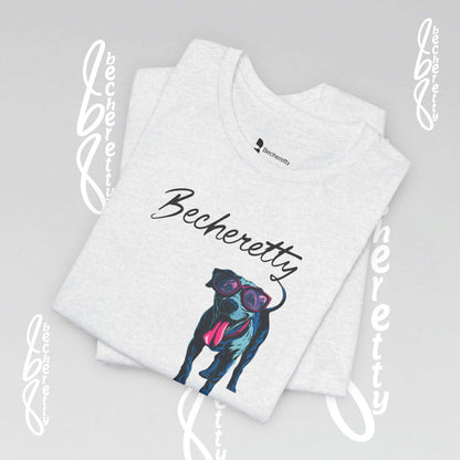 Dog Lovers T-Shirt Unisex - Art Graphic Becheretty - Unique Pet Apparel - Casual Wear