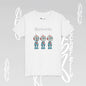 Youth T-Shirt short sleeve  "Three Funny Kid Robots" Graphic Becheretty - Original gift for birthdays