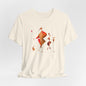 "Gilded Strangers" Graphic T-Shirt Becheretty - A Journey Through an Abstract World of Mythic Beings