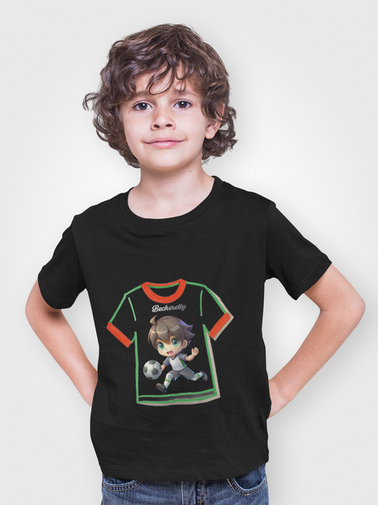 Toddler T-Shirt - Perfect for Soccer Lovers - Dynamic Graphic Becheretty - Stylish Kids Wear