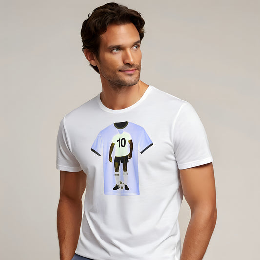 Soccer T-Shirt Number 10 - Becheretty Graphic Minimalist - Men Women Apparel - Gift for Fans
