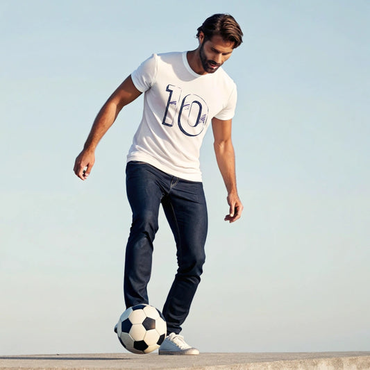 Stylish Unisex Tee - Number 10 - Casual Everyday Wear, Unique Gift  Sports Lovers, Becheretty Graphic, Team Spirit