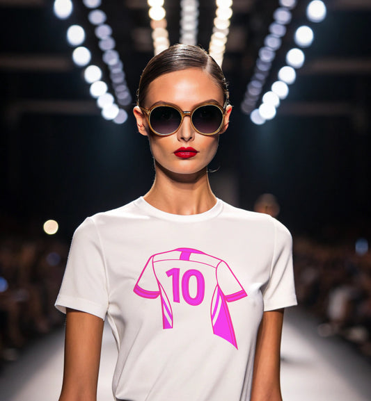 Number 10 Tee - Art Minimalist Graphic Becheretty - Game day - Casual wear - Perfect gift for sports fans.