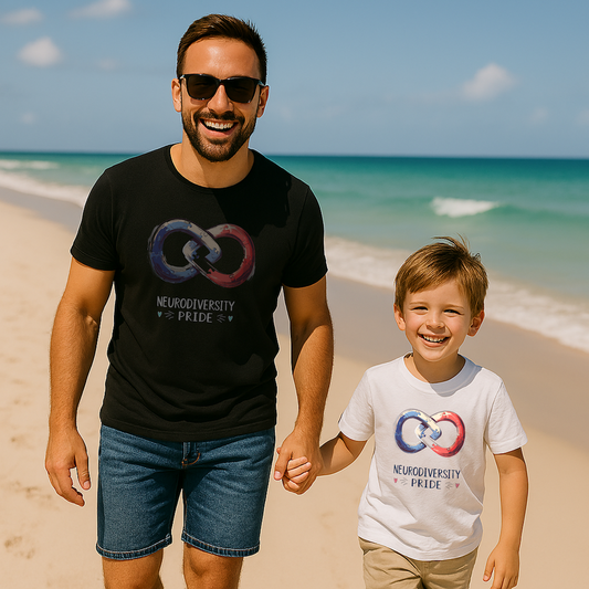 Neurodiversity Pride Tee - Graphic Art Becheretty - Summer, Casual T-Shirt
