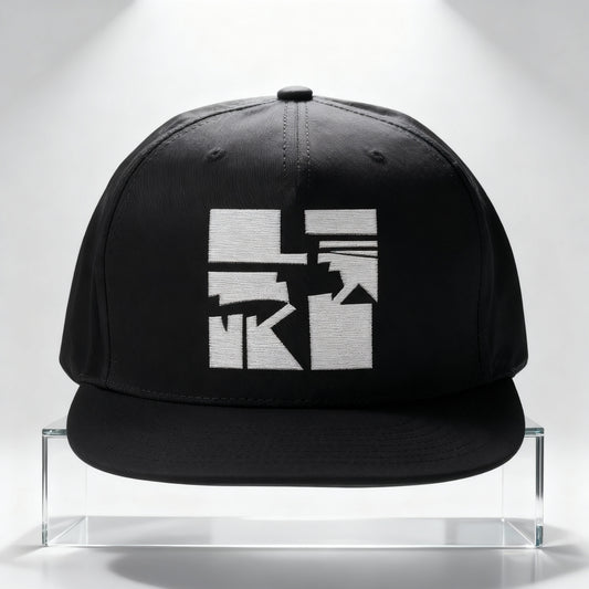 Embroidered Flat Bill Cap for Trendsetters - Art Graphic Becheretty