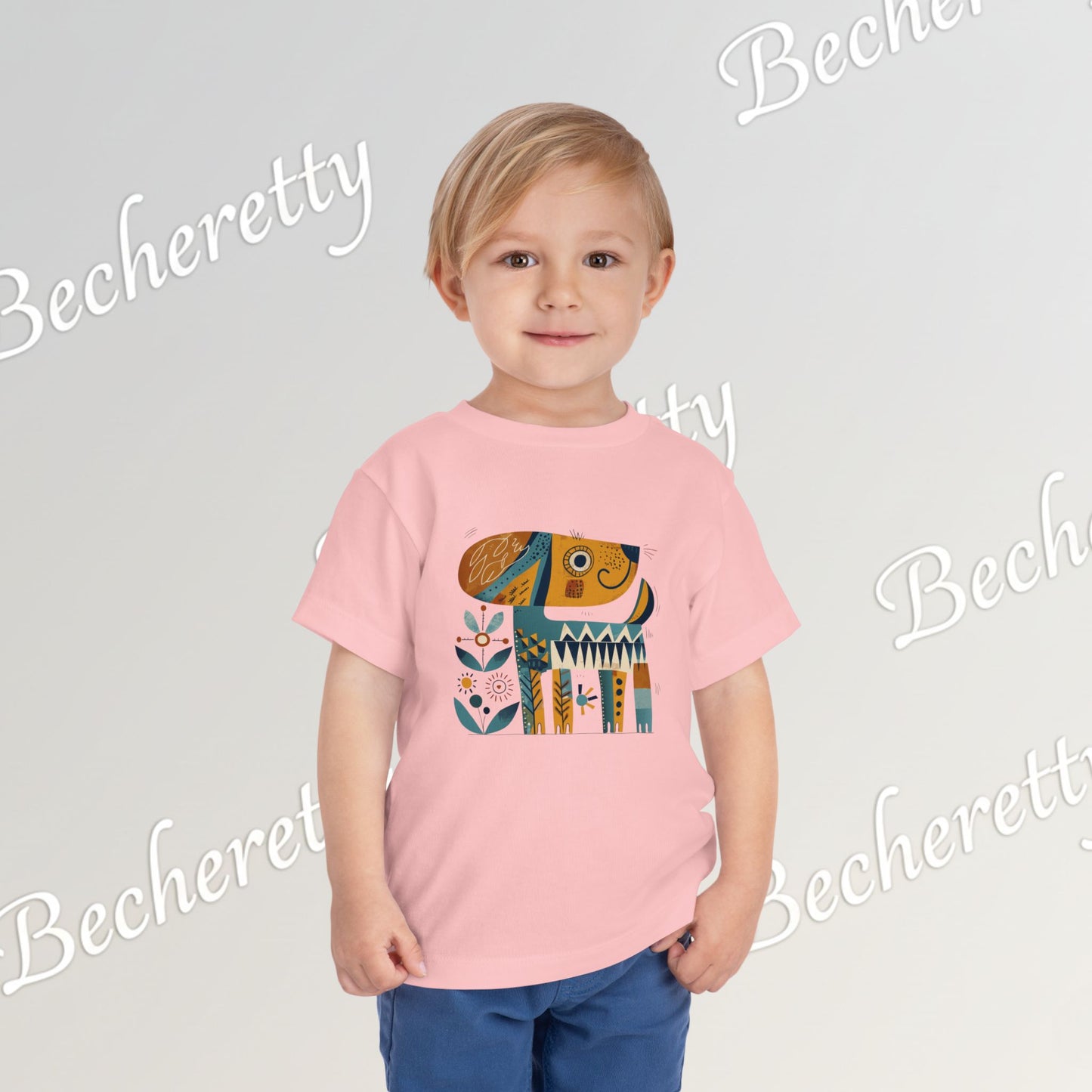 Artistic Doggie - Graphic Tee "Becheretty" for Toddlers -  Perfect gift for the little ones