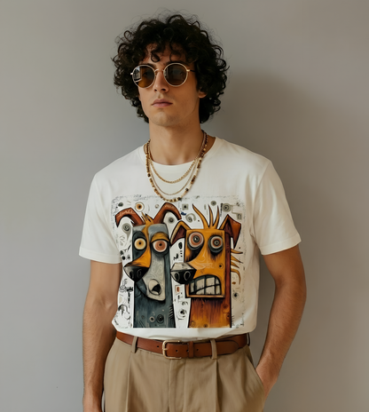 Twin Instincts T-shirt Becheretty - Perfect for art-driven fashion, and anyone who wears instinct as identity.